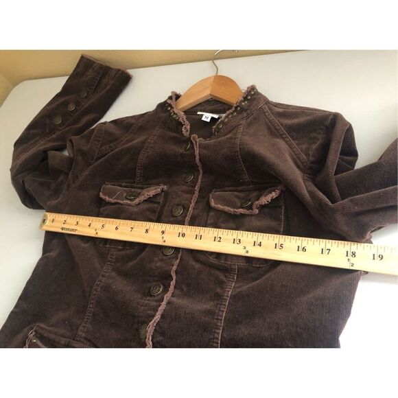 Ivy Jane Womens  Jacket Embroidered Cross Logo Buttons SZ M - Picture 9 of 14